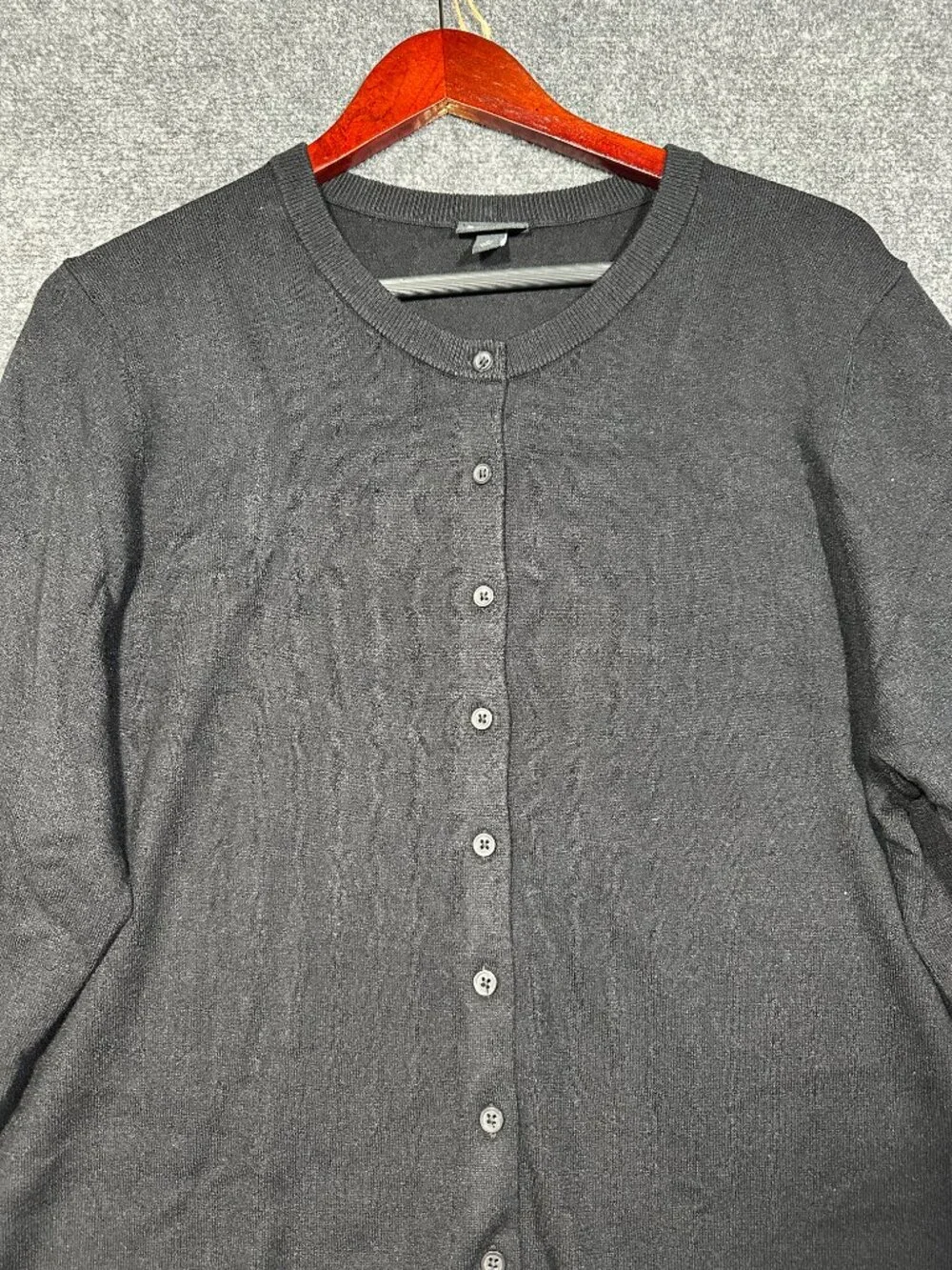 Torrid Sweater Womens 2X Cardigan Black Button Up Long Sleeve Ribbed Hem Cuffs